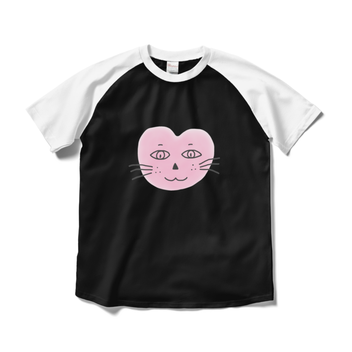 ラグランTシャツ - M - ブラック×ホワイト