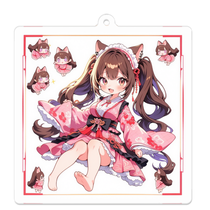アクリルキーホルダー - 70 x 70 (mm)