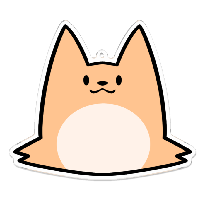 アクリルキーホルダー - 100 x 100 (mm)
