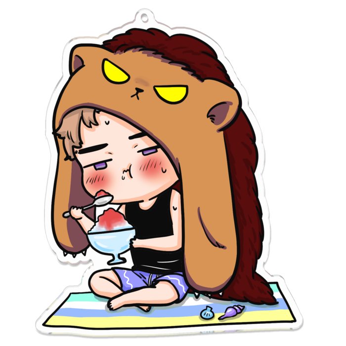 アクリルキーホルダー - 100 x 100 (mm)