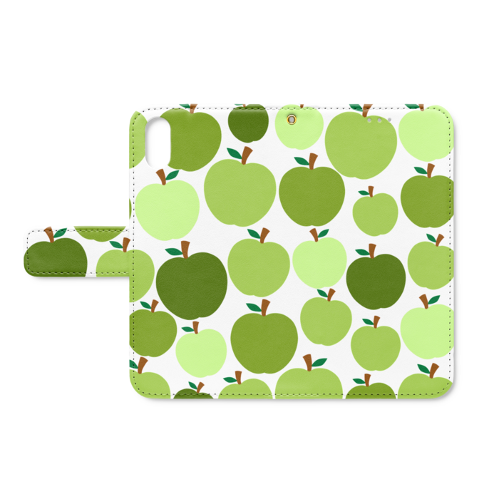 手帳型iPhoneケース - iPhone XS / X - ストラップ穴 あり