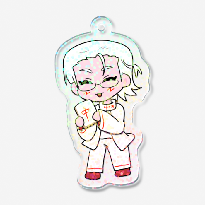 ホログラムアクリルキーホルダー - 50 × 50mm