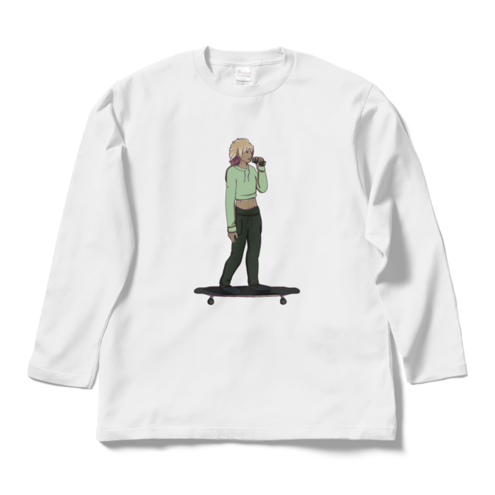 ロングスリーブTシャツ - L - ホワイト　背景なし
