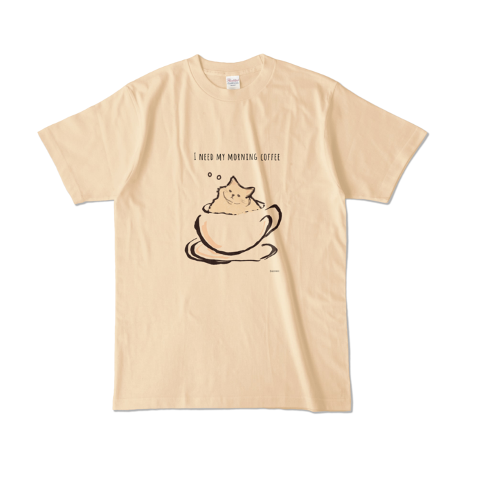 カラーTシャツ - L - ナチュラル (淡色)