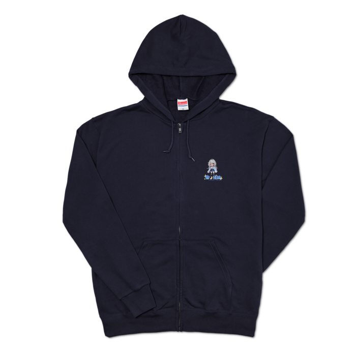 ジップパーカー - XL - ネイビー