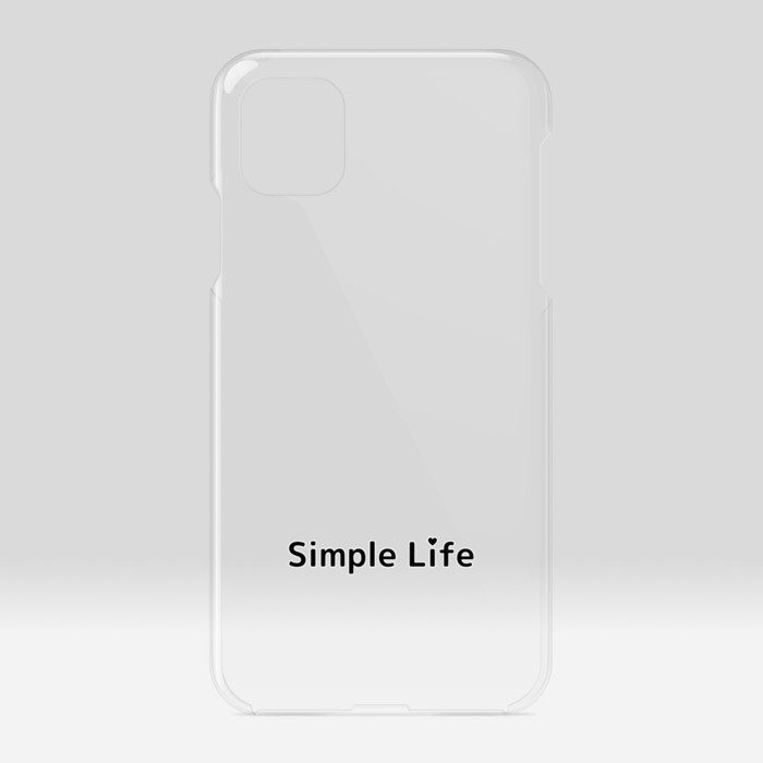 クリアiPhoneケースA　Simple Life❤　iPhone 11