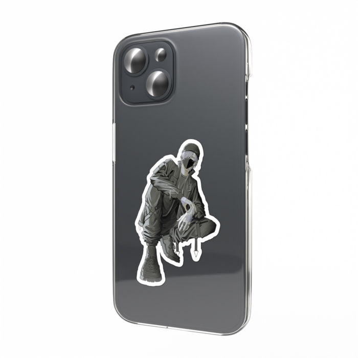 スマホステッカー - 鎖銀