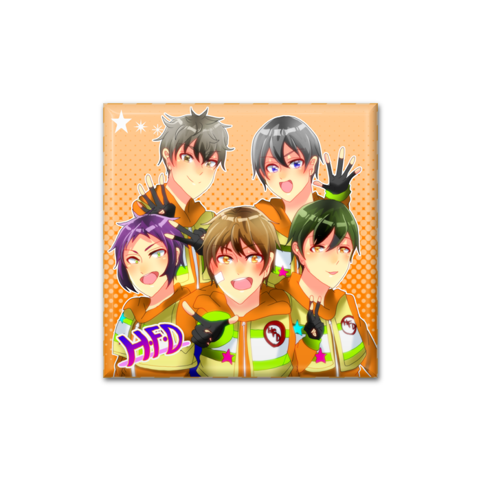 缶バッジ - 四角形40mm