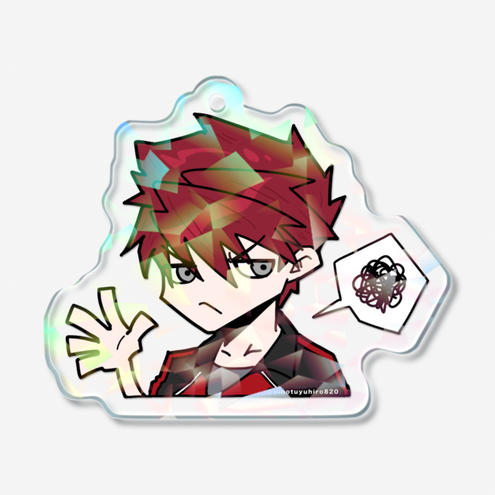 ホログラムアクリルキーホルダー - 50 × 50mm