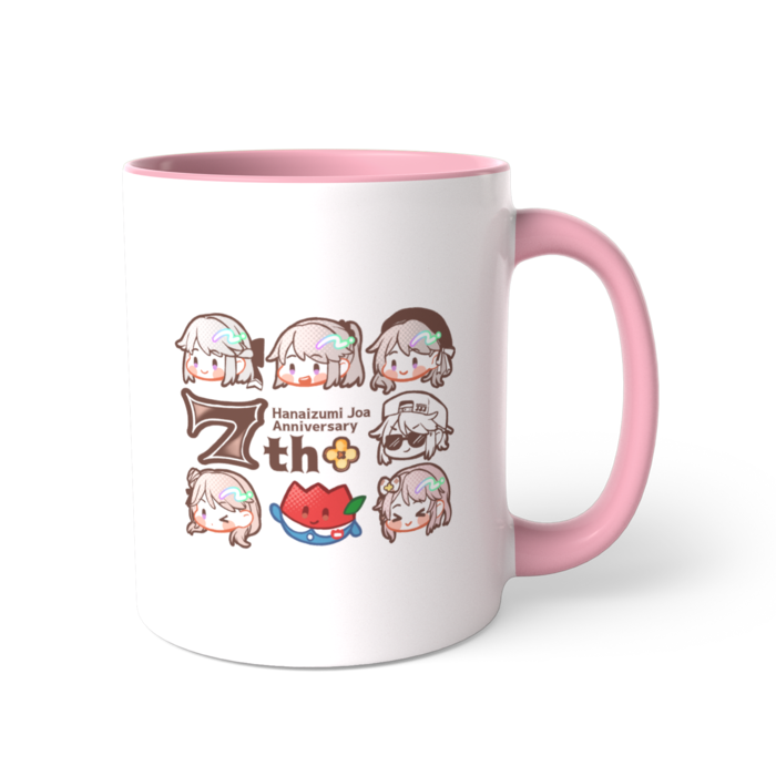 ７周年記念マグカップ-ピンク-