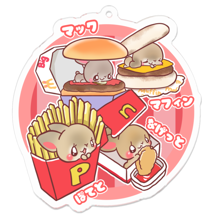 アクリルキーホルダー - 70 x 70 (mm)