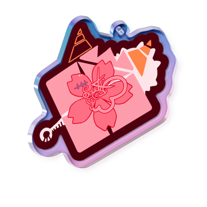 オーロラアクリルキーホルダー -シンボルロゴ-