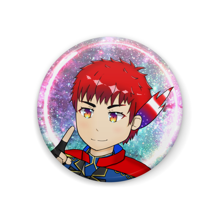 1周年記念イラスト缶バッジ - 44mm