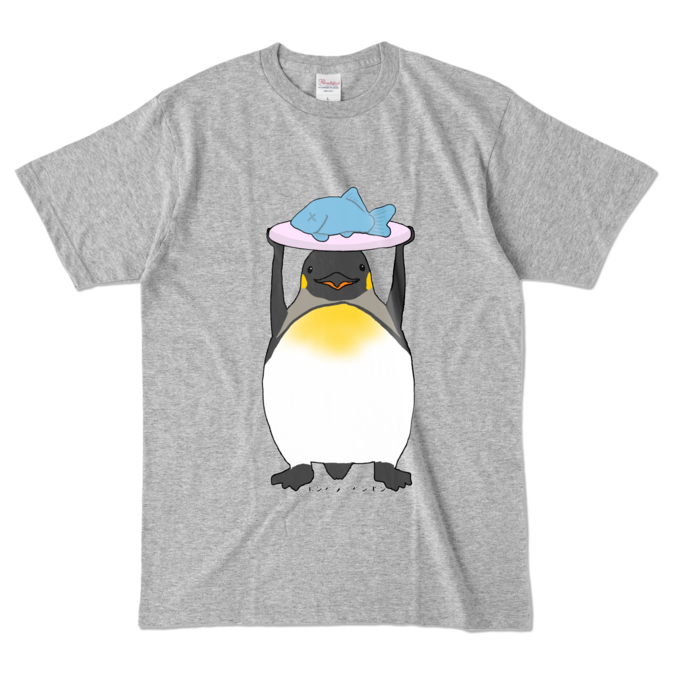 カラーTシャツ - L - 杢グレー (濃色)