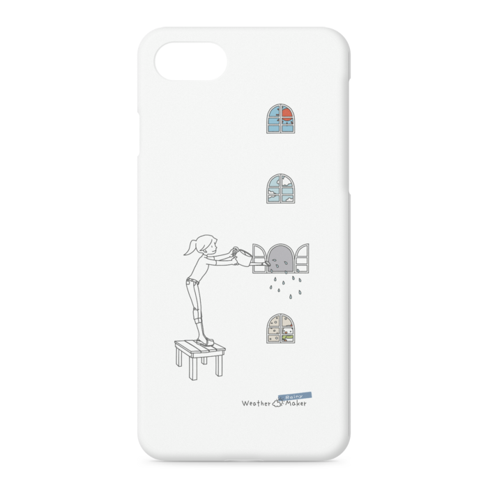 rainy iPhoneケース - iPhone 8 / 7 / SE2 - 正面印刷のみ