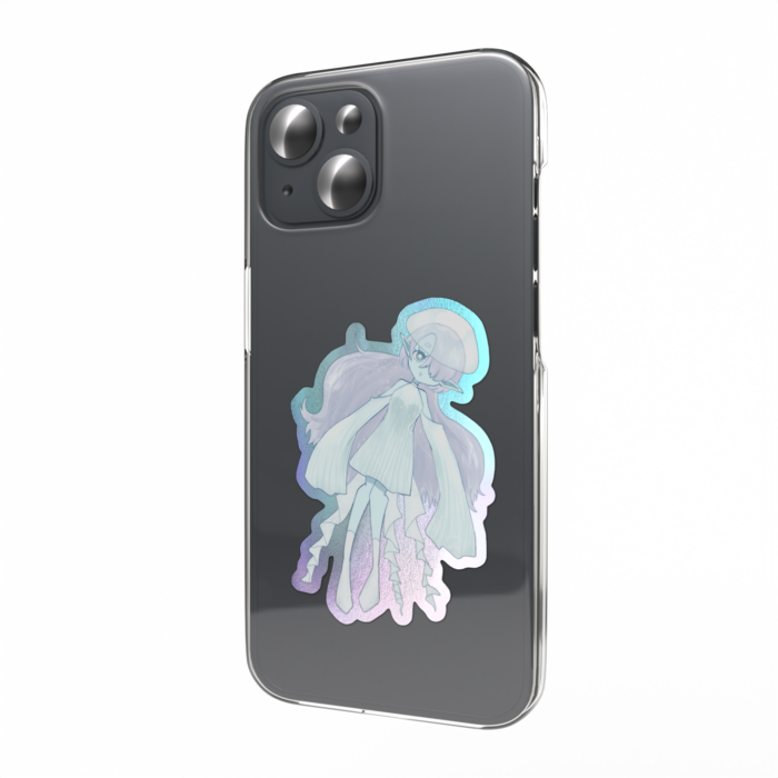 オーロラスマホステッカー - 縦