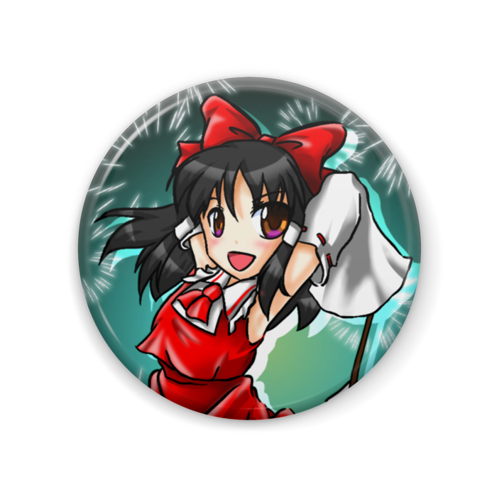 霊夢缶バッジ - 57mm