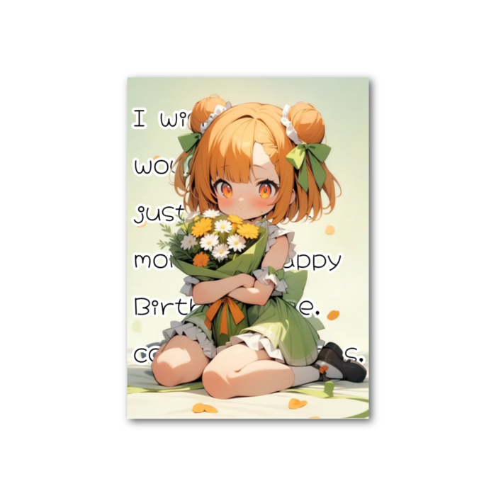 フォト風カード - 縦 - 片面