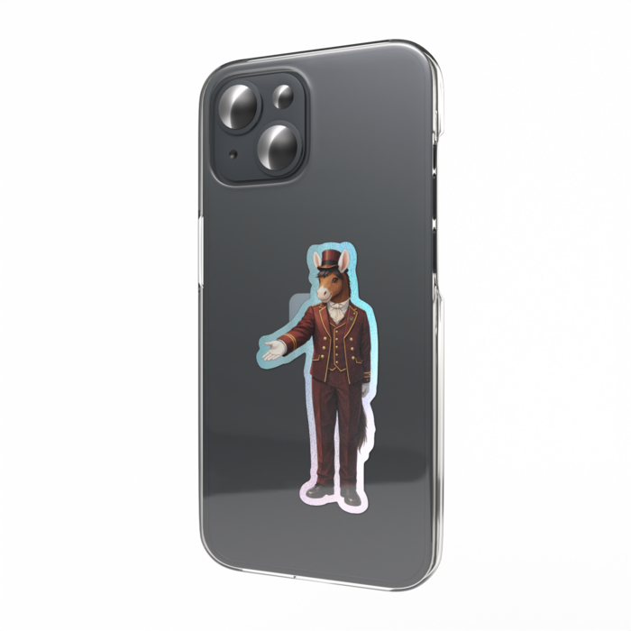 オーロラスマホステッカー - 縦