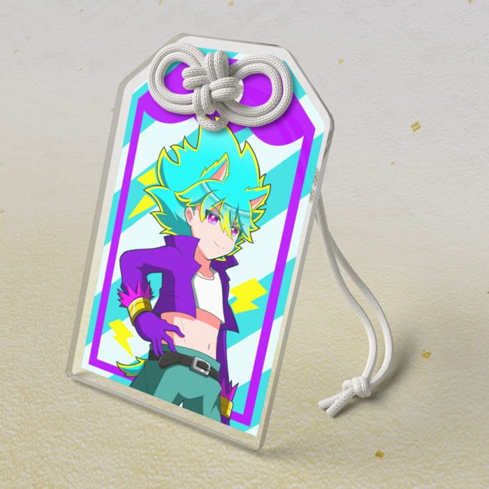 アクリルお守り - 50 × 80mm - スパーク