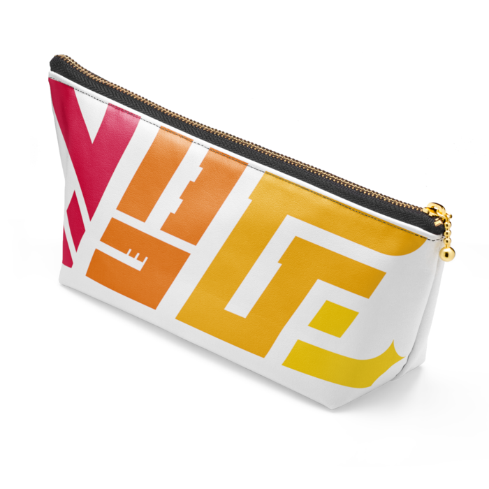 ポーチ - 長さ21.5cm / 高さ10cm - ブラック