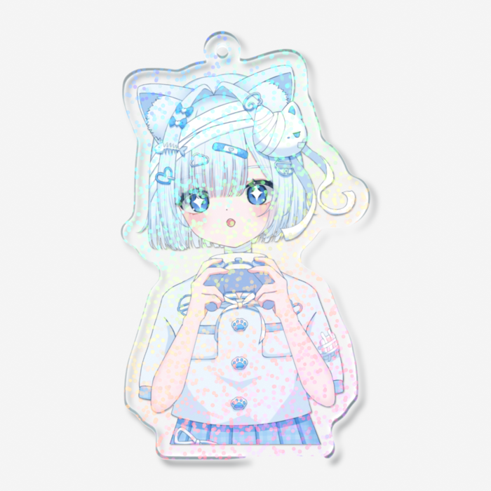 ホログラムアクリルキーホルダー - 70 × 70mm(1)