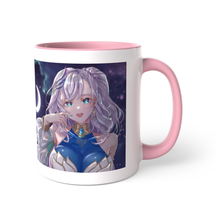 ツートンカラーマグカップ(ピンク) - 直径 8.2cm / 高さ 9.5cm
