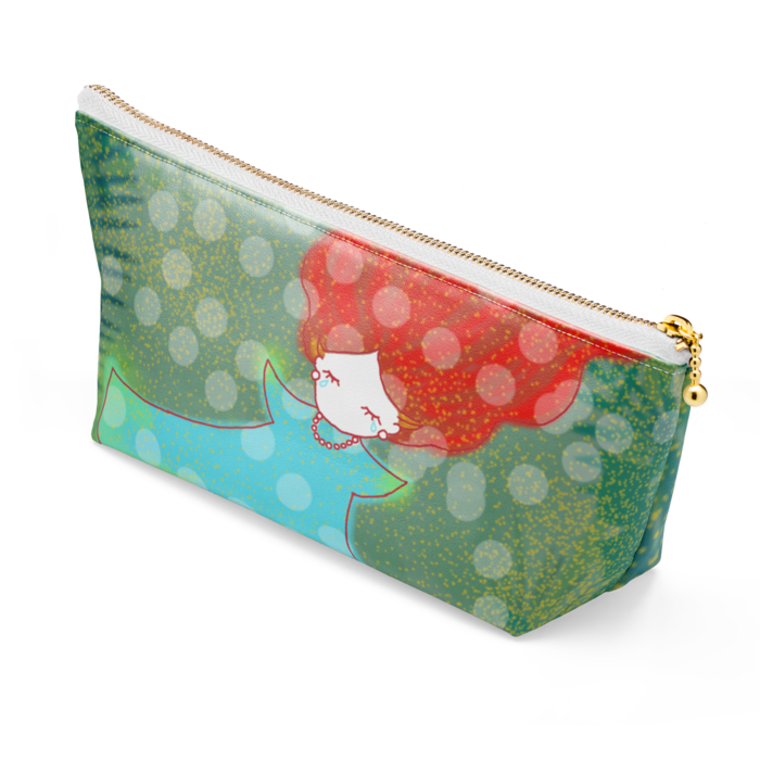 ポーチ - 長さ21.5cm / 高さ10cm - ホワイト