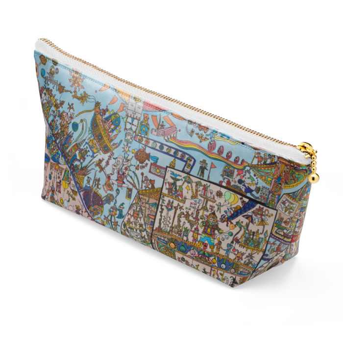 ポーチ - 長さ21.5cm / 高さ10cm - ホワイト