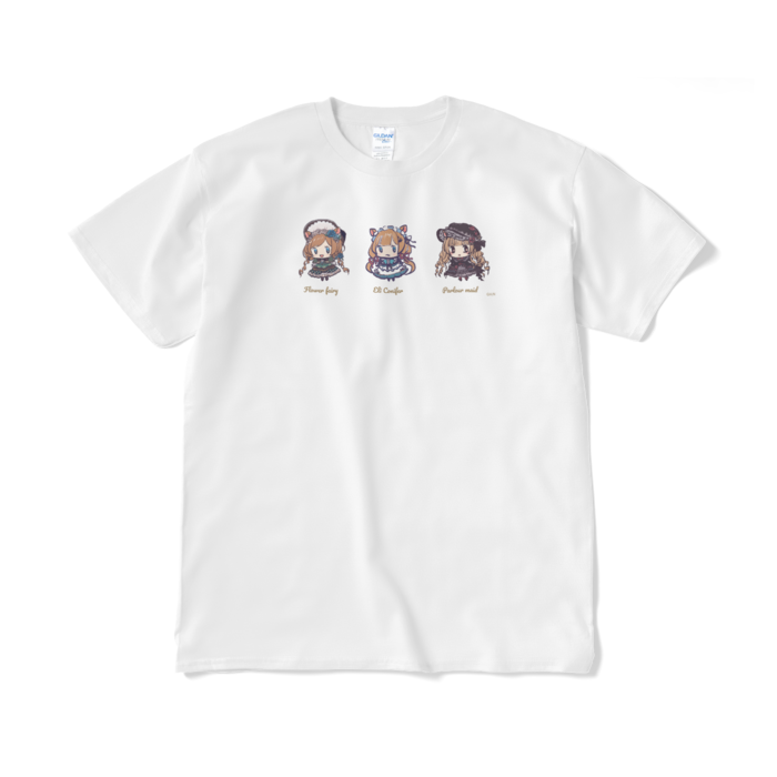 ミニコニTrio T-shirt（ホワイト）-XL
