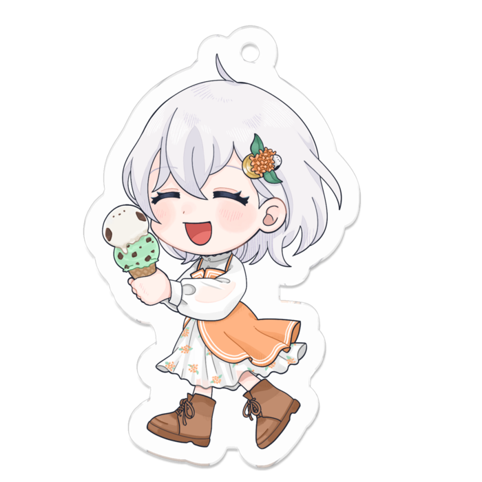 アクリルキーホルダー（コーティング） - 50 x 50 (mm)