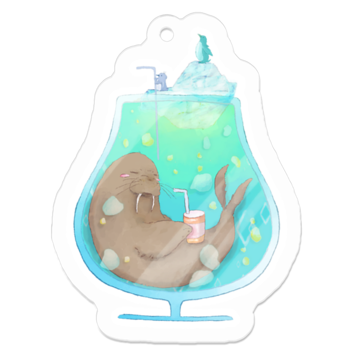 アクリルキーホルダー - 50 x 50 (mm)