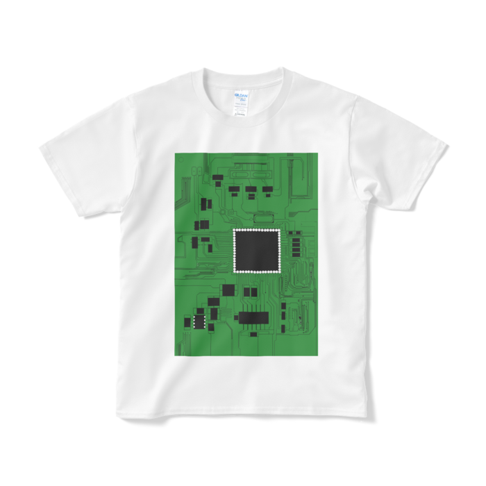 Tシャツ（短納期）緑 - S - ホワイト