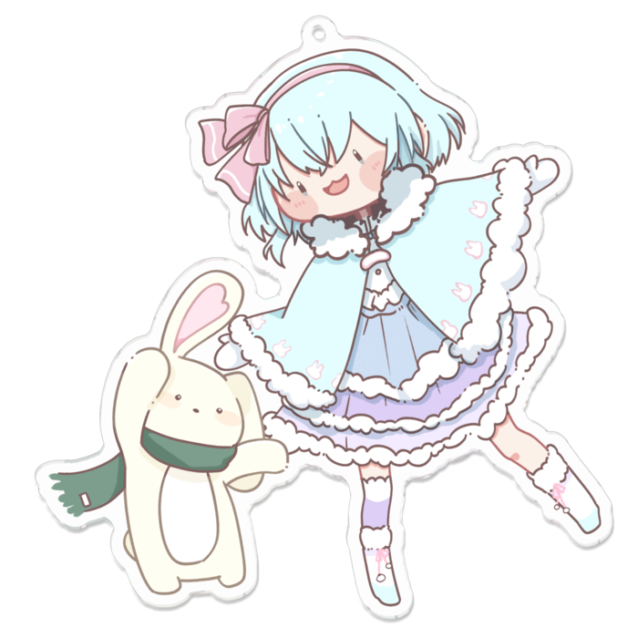 アクリルキーホルダー（コーティング） - 100 x 100 (mm)