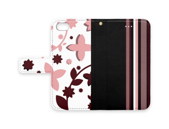 手帳型iPhoneケース - iPhone 8 / 7 - ストラップ穴 あり