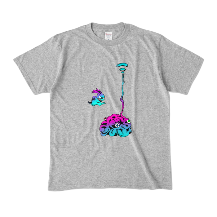 カラーTシャツ - M - 杢グレー (濃色)(3)