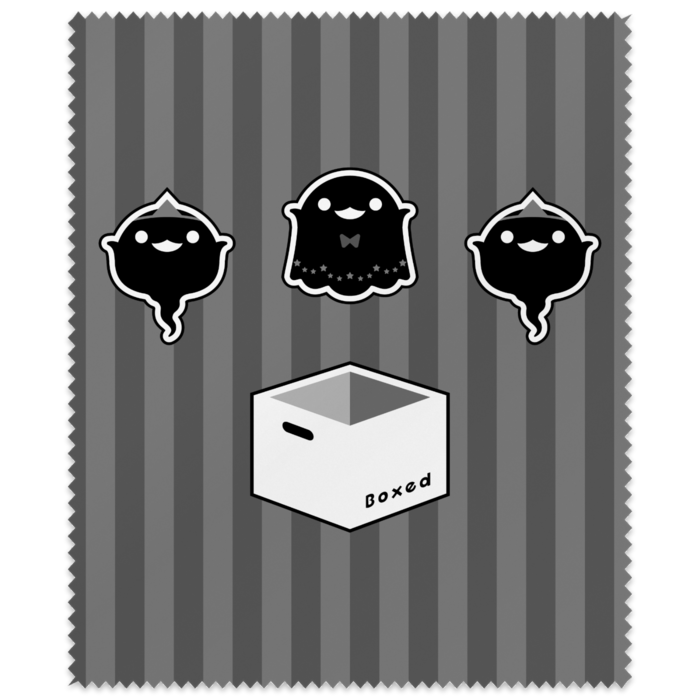 メガネ拭き黒：暗