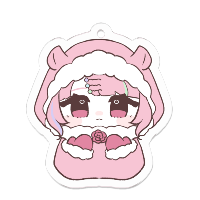 アクリルキーホルダー（コーティング） - 50 x 50 (mm)