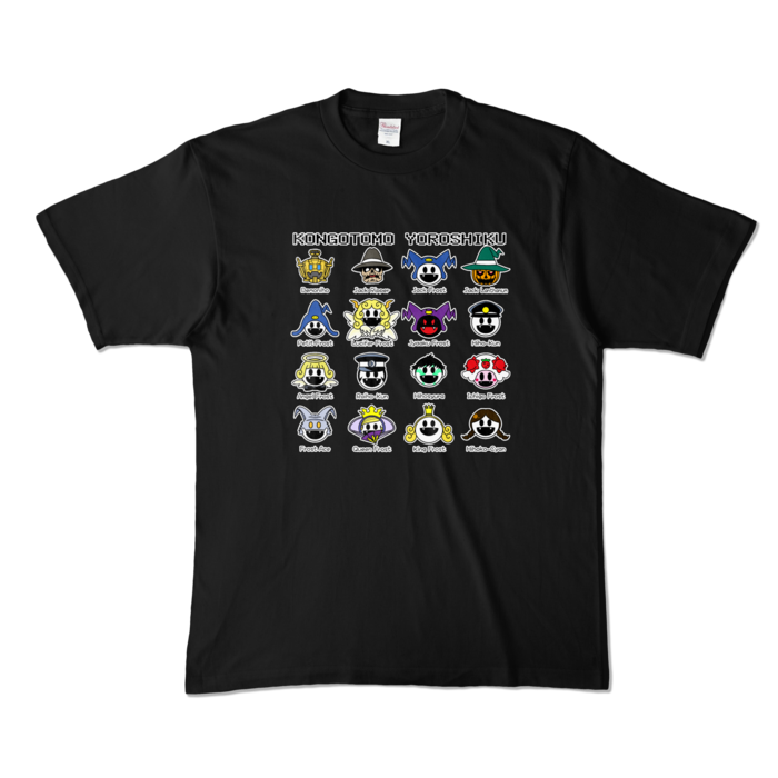 カラーTシャツ - XL - ブラック (濃色)