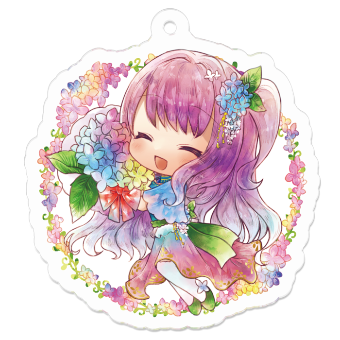 花束アクキー 花背景 - 50 x 50 (mm)(1)