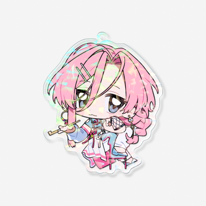 ホログラムアクリルキーホルダー - 100 × 100mm