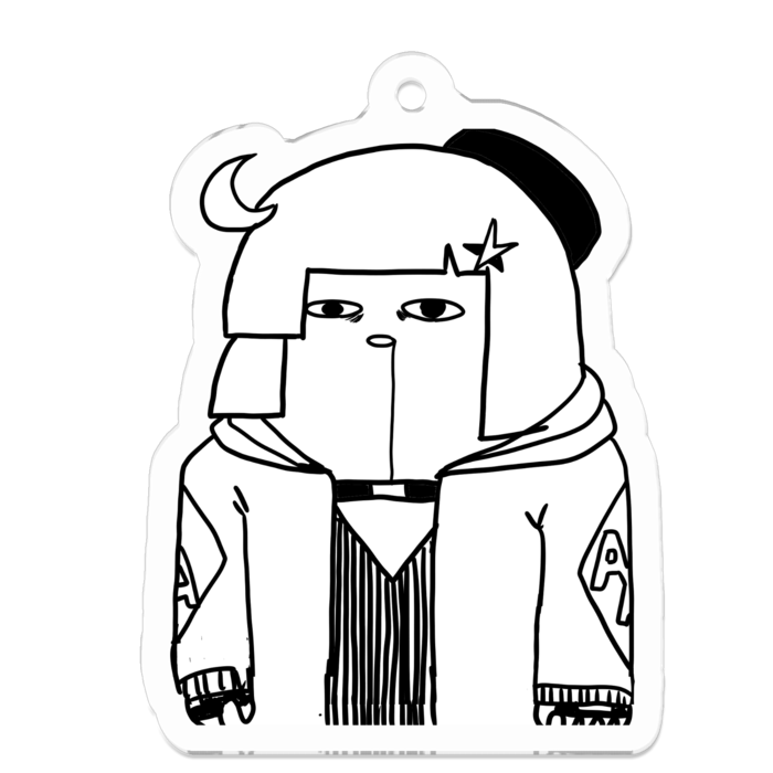 アクリルキーホルダー - 50 x 50 (mm)