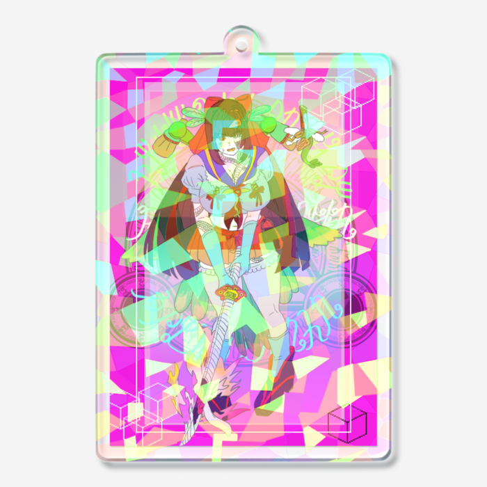 ホログラムアクリルキーホルダー - 70 × 70mm