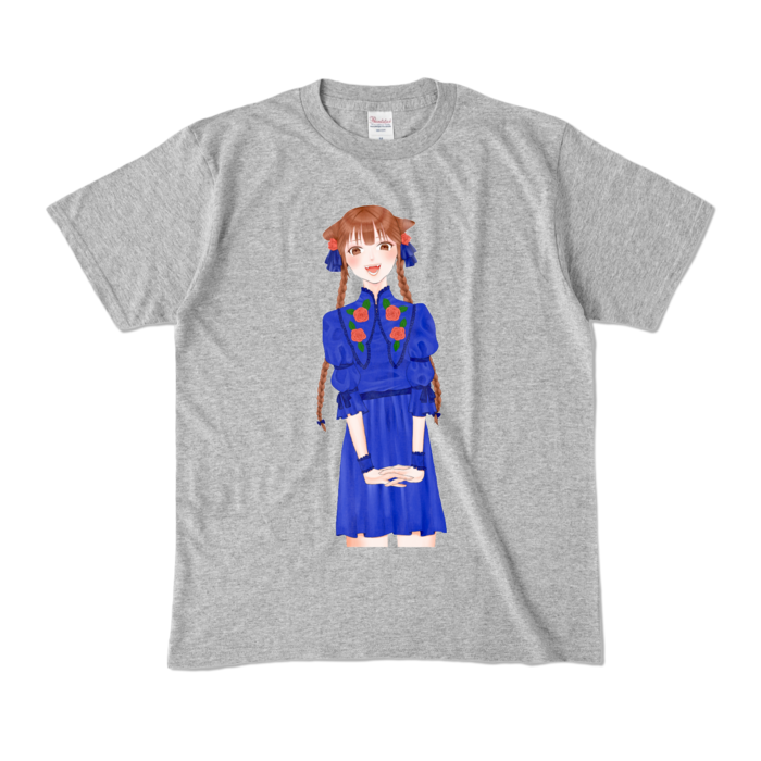 カラーTシャツ - M - 杢グレー (濃色)