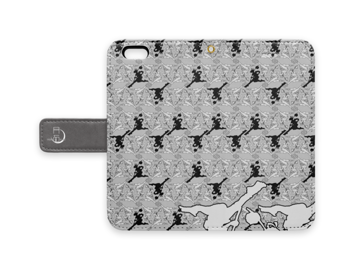 手帳型iPhoneケース - iPhone 6 / 6s - ストラップ穴 あり