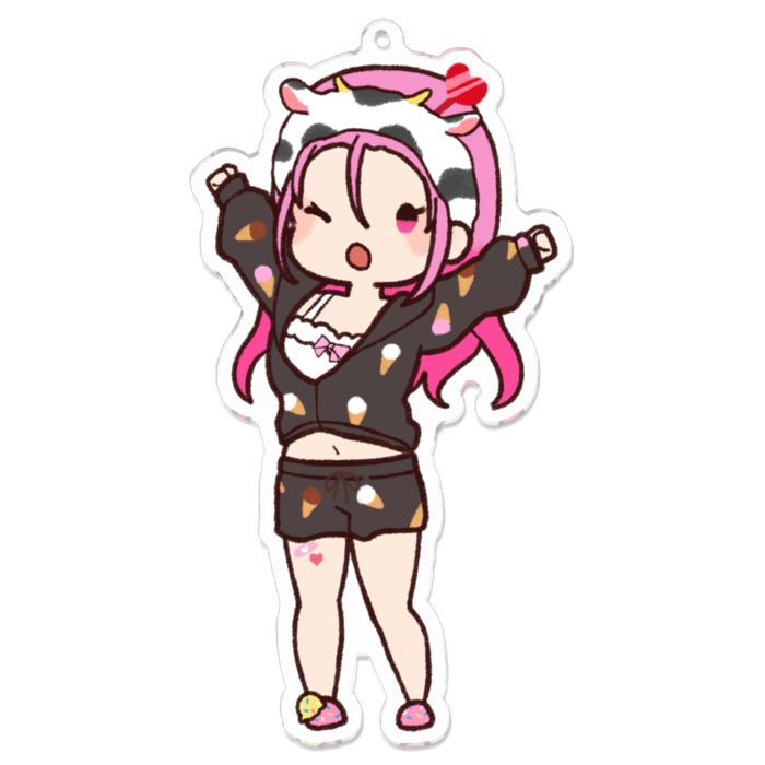 アクリルキーホルダーLサイズ 100 x 100 (mm)
