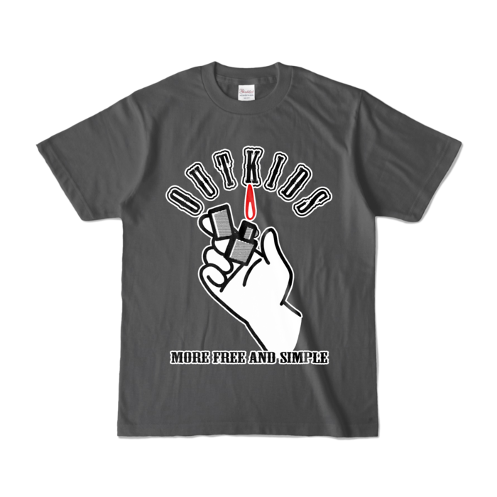カラーTシャツ - S - チャコール (濃色)