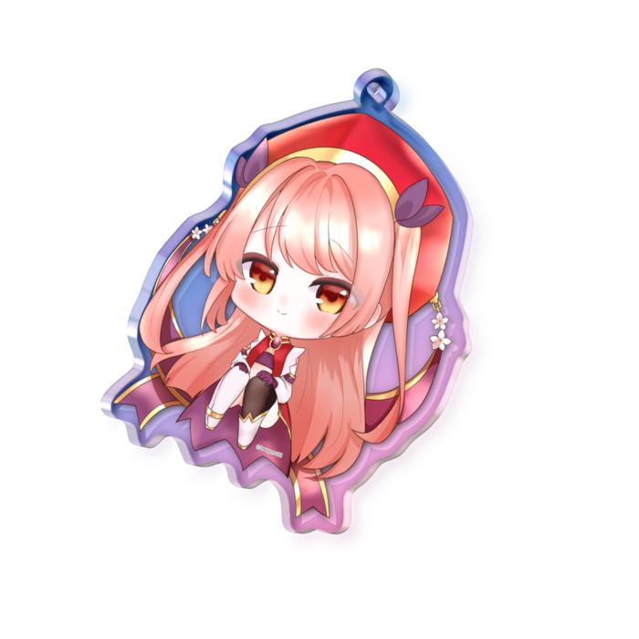 オーロラアクリルキーホルダー - 70 × 70mm