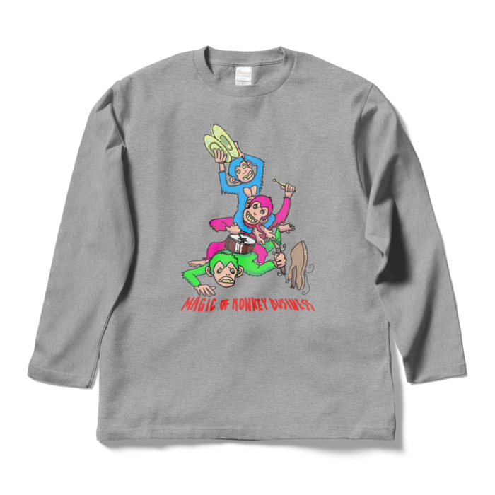 ロングスリーブTシャツ - L - 杢グレー
