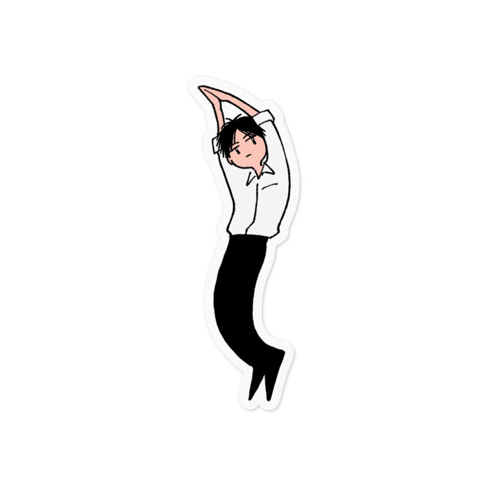 ステッカー - 100 x 100 (mm)白